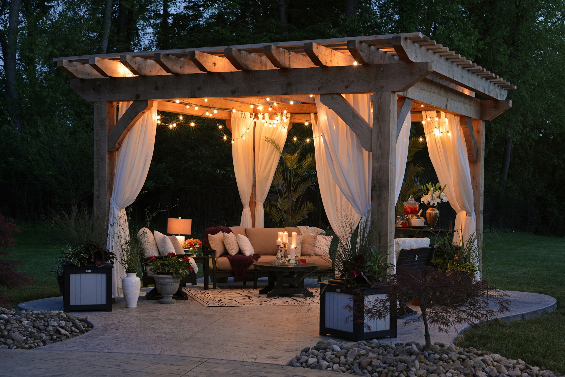 Custom concrete patio in Clarksville perfect for outdoor entertaining